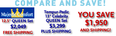 compare tempur pedic bed